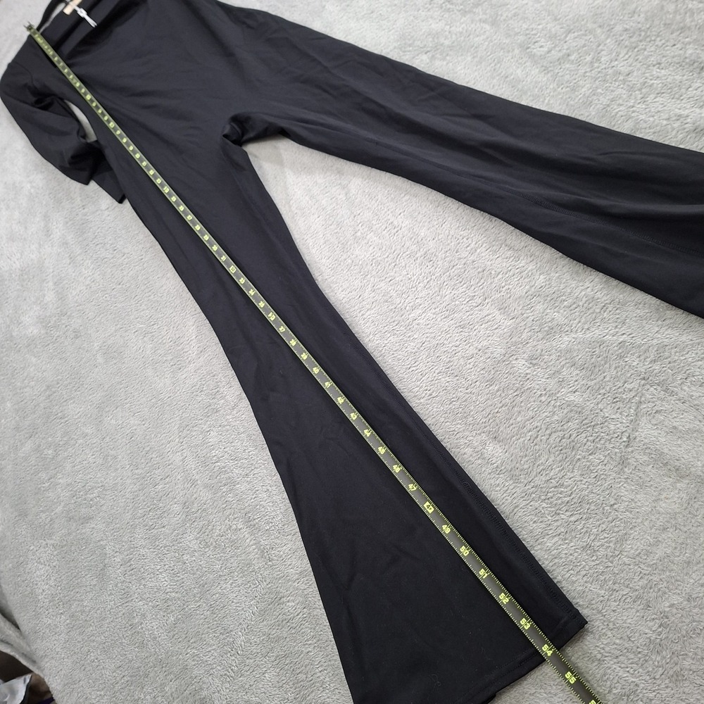 NEW Womens M Catsuit Unitard One Piece Square Neck Flare Leg Gym Athleisure Yoga - Picture 6 of 12